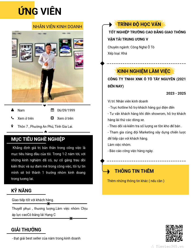 CV ứng viên
