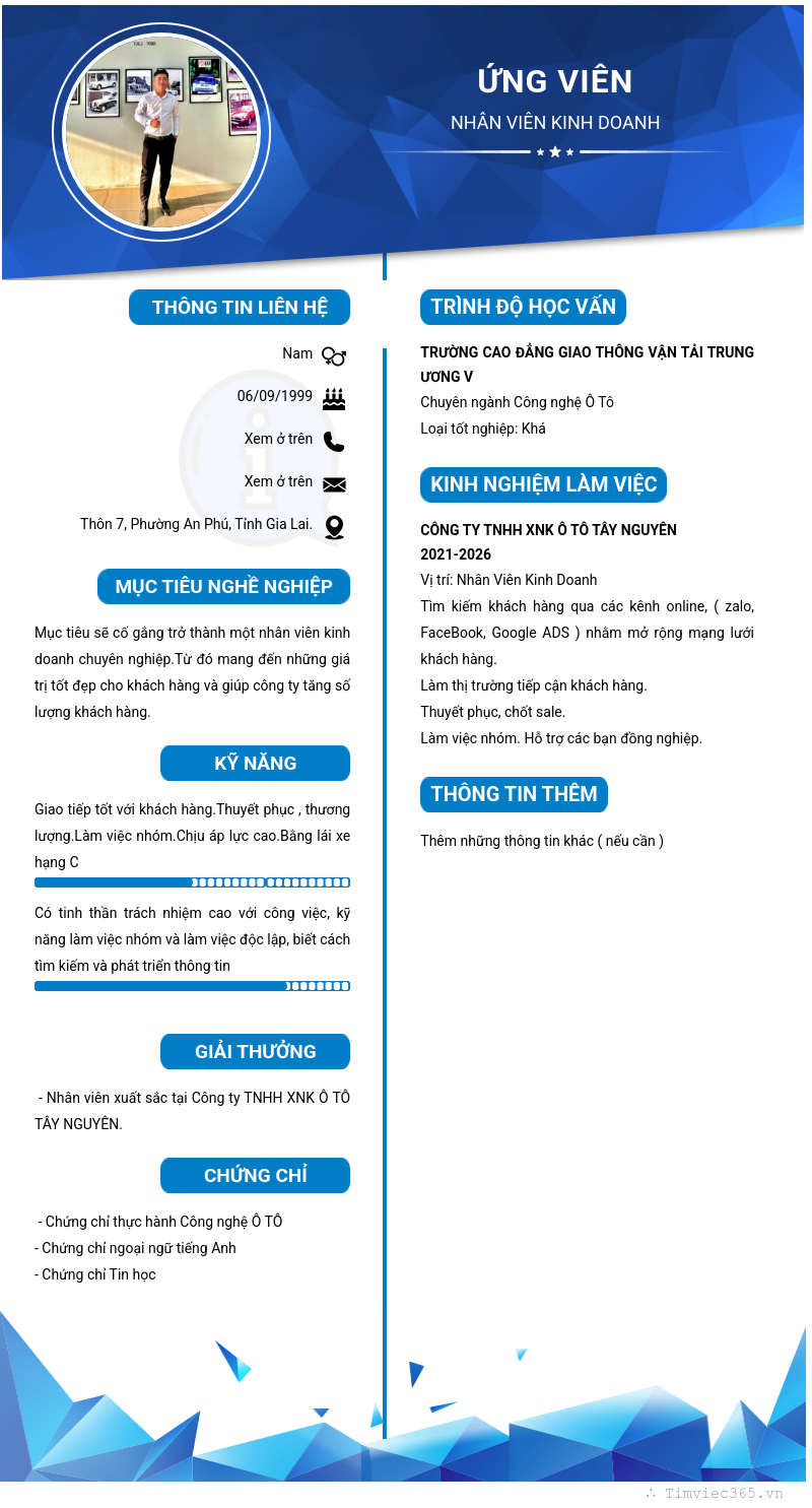 CV ứng viên