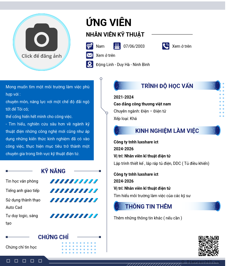 CV ứng viên