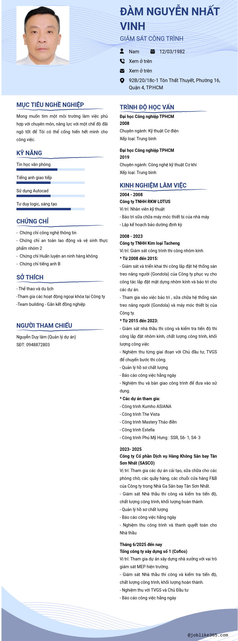 CV ứng viên