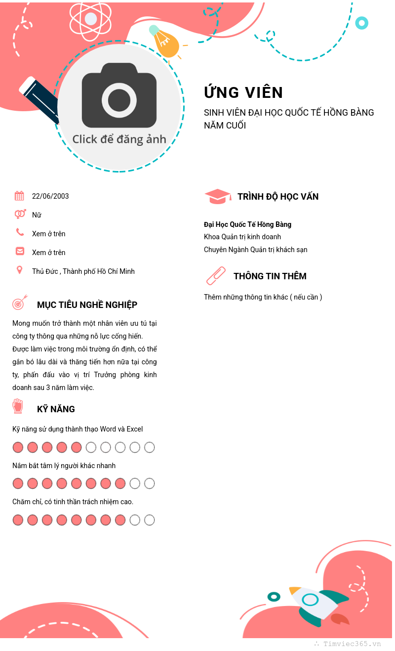 CV ứng viên