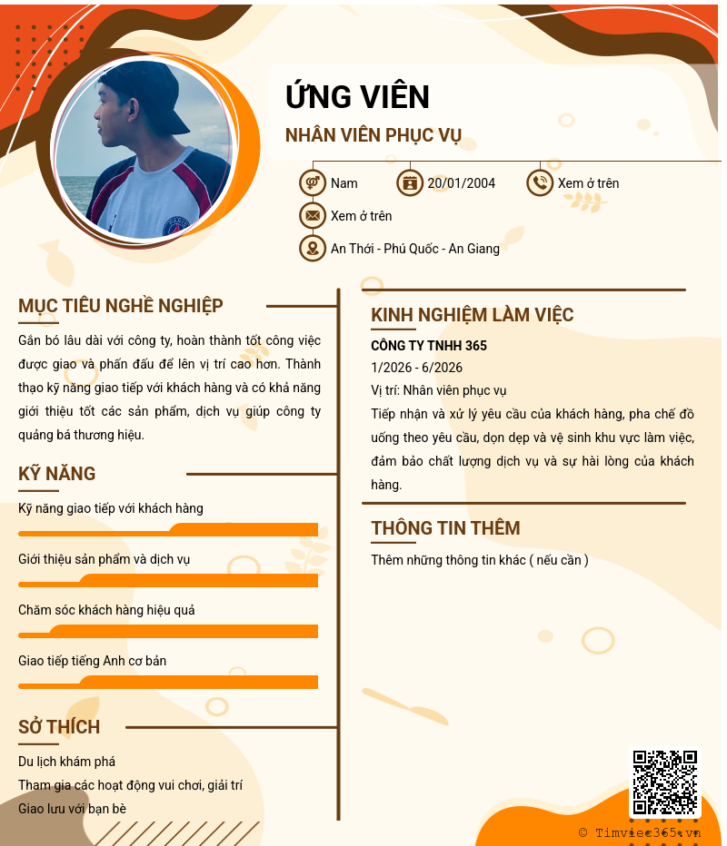 CV ứng viên