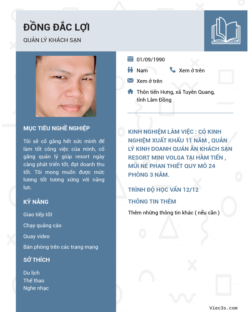 CV ứng viên
