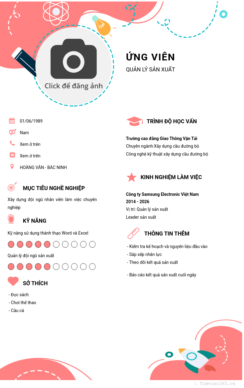 CV ứng viên