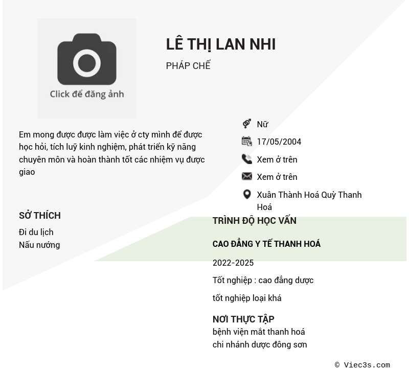 CV ứng viên