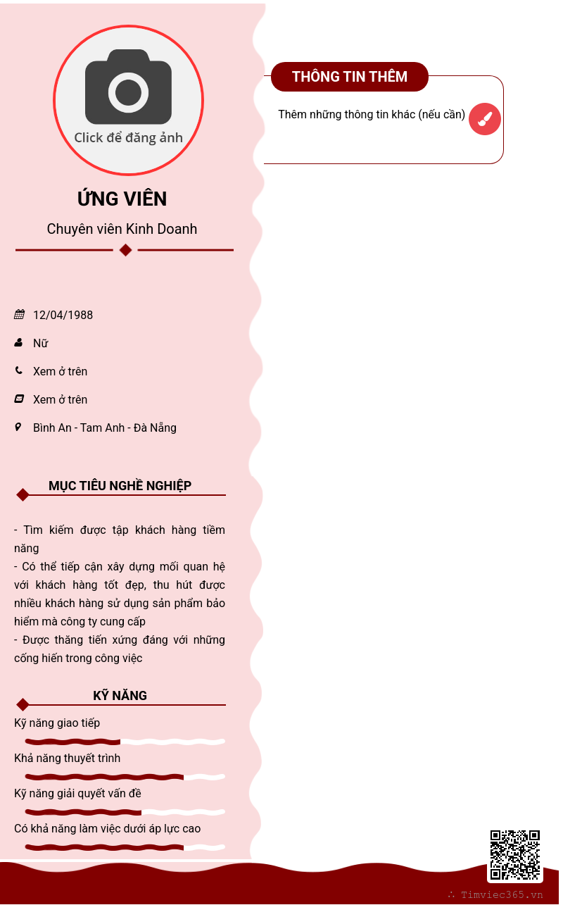 CV ứng viên