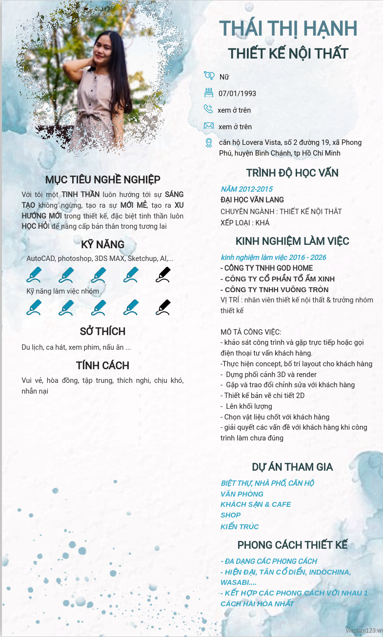 CV ứng viên