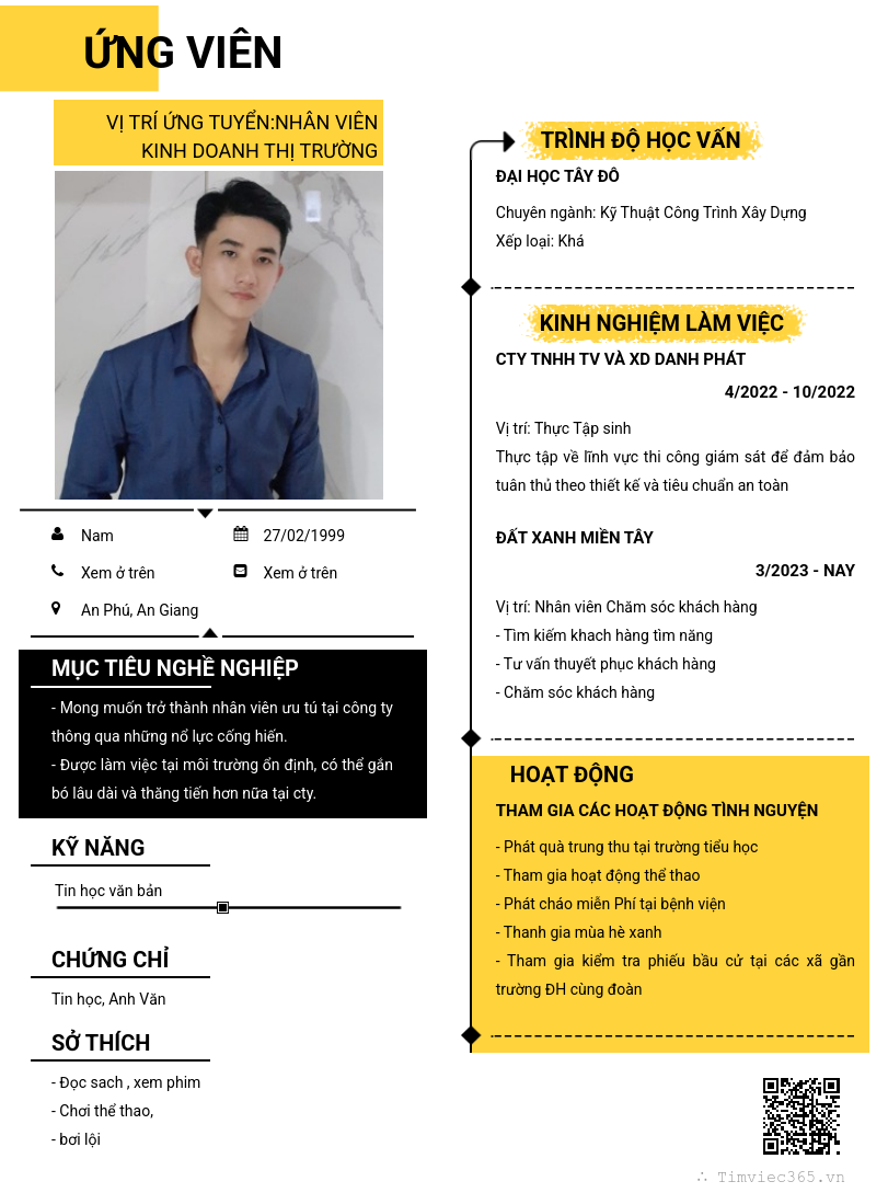 CV ứng viên