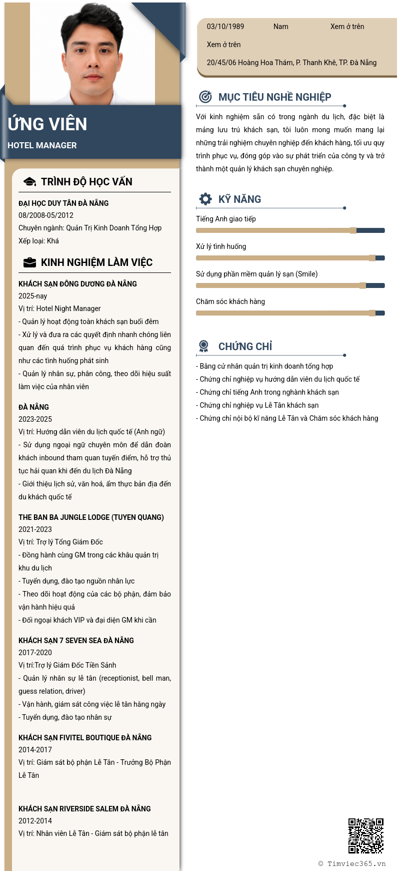 CV ứng viên