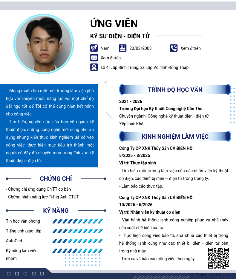 CV ứng viên