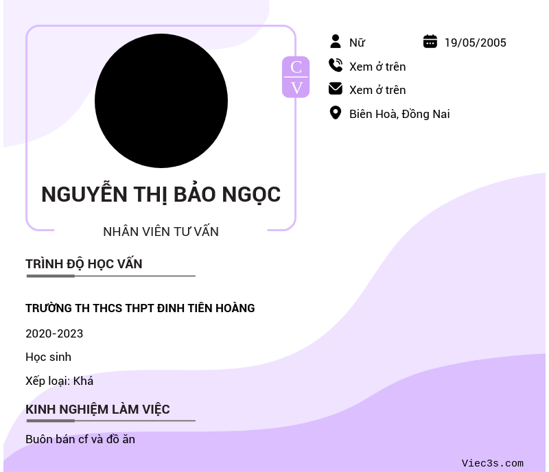 CV ứng viên