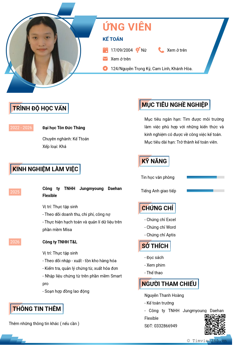 CV ứng viên