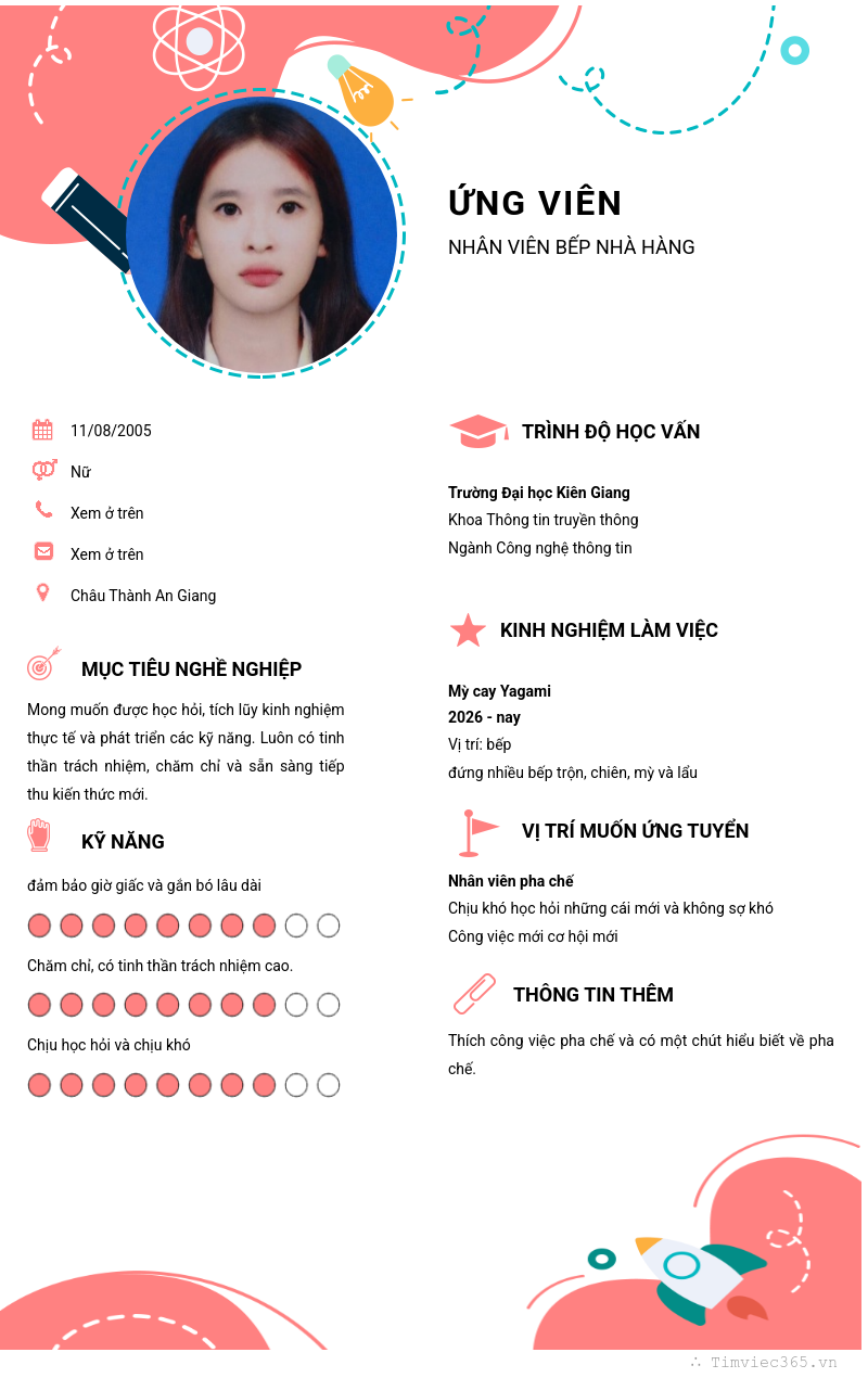 CV ứng viên