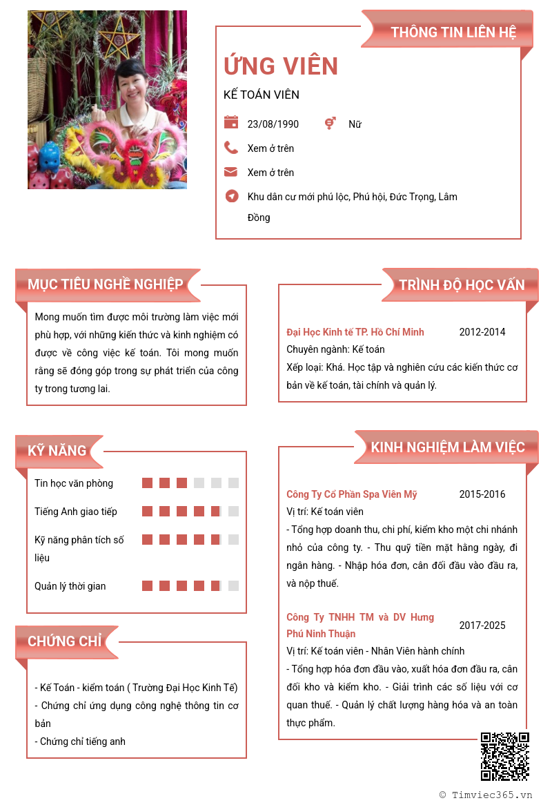 CV ứng viên