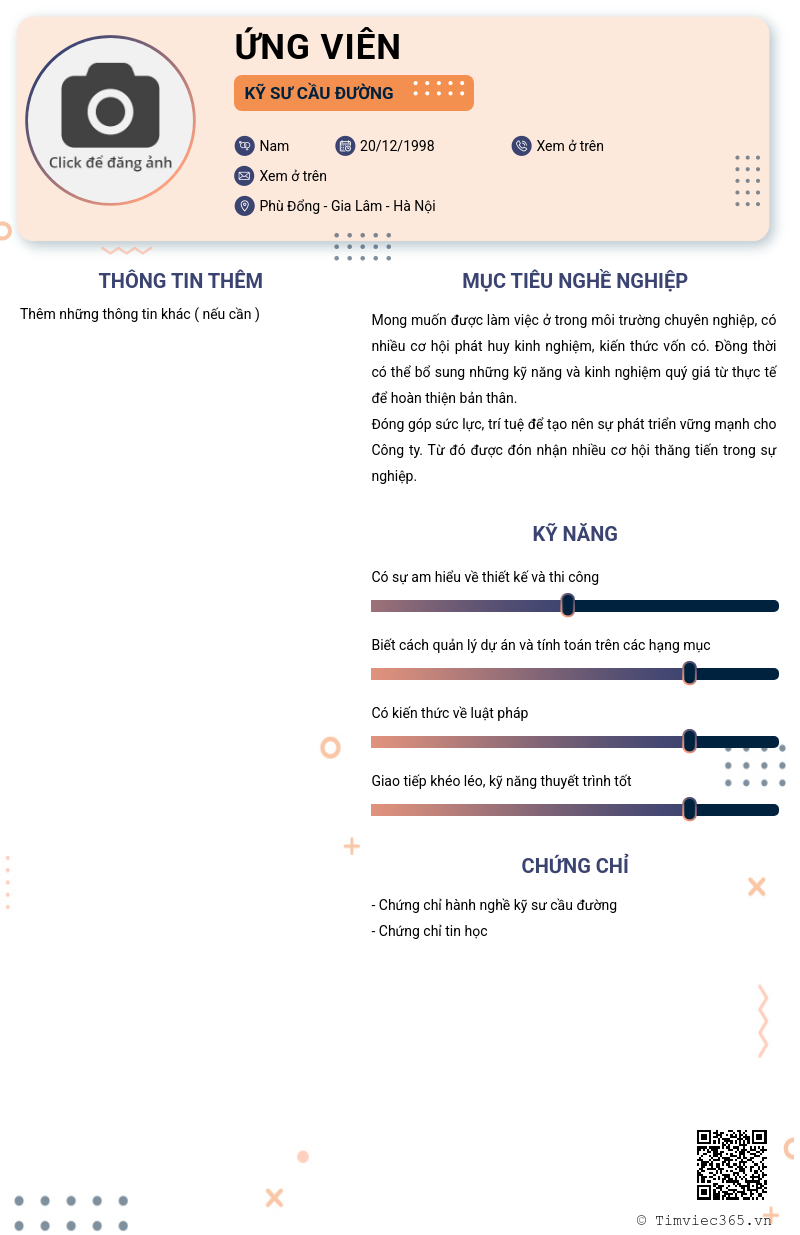 CV ứng viên
