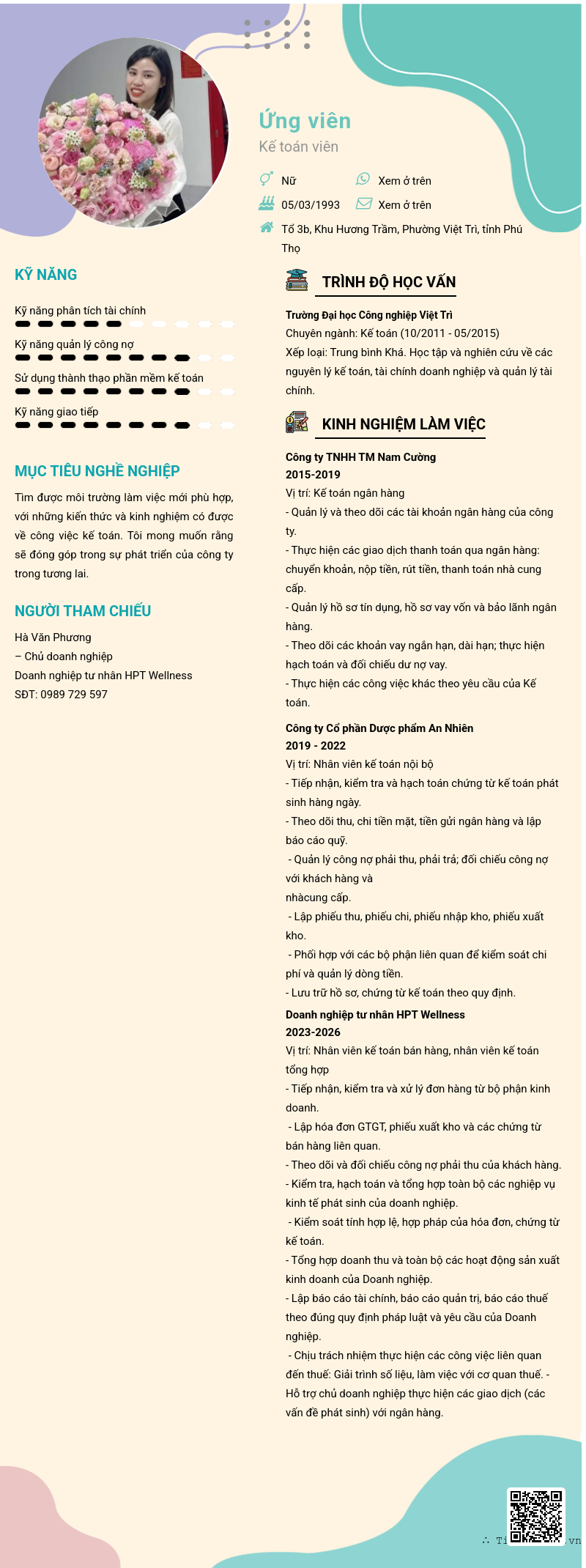 CV ứng viên
