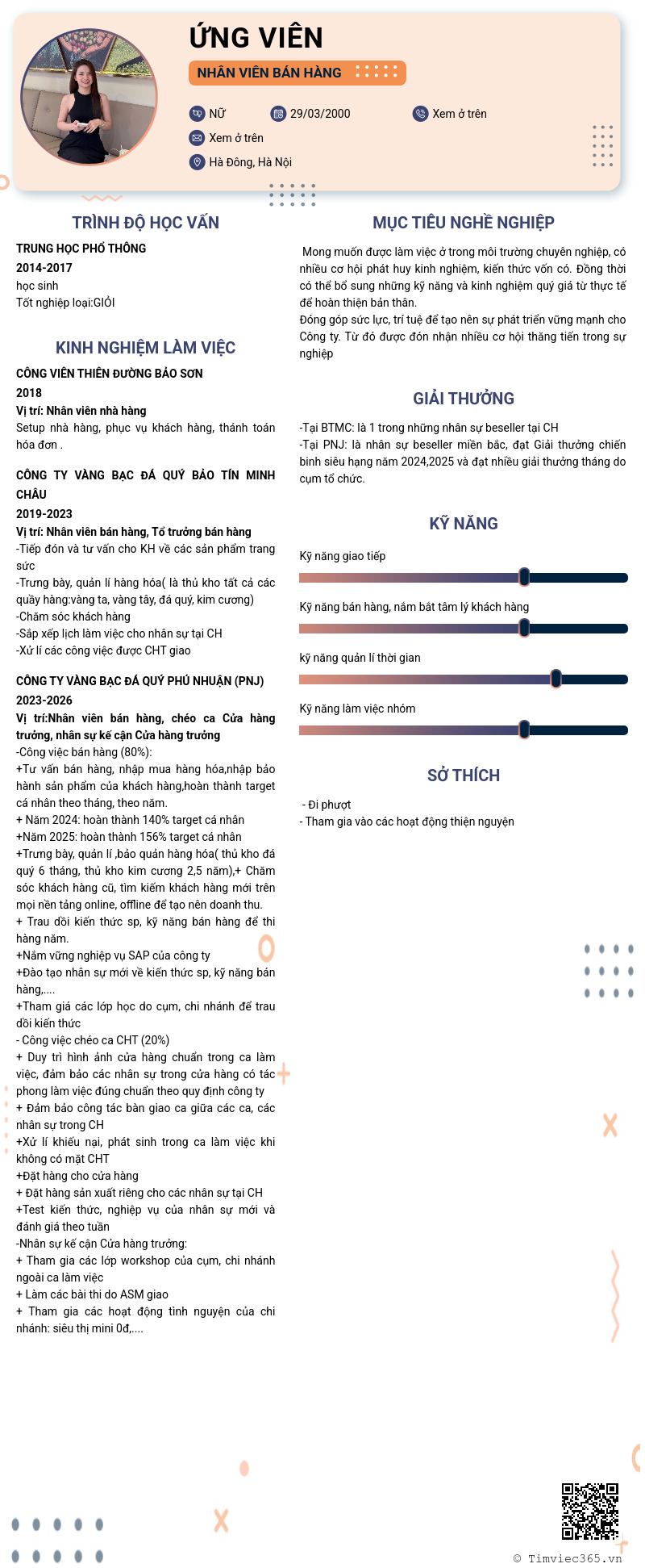 CV ứng viên