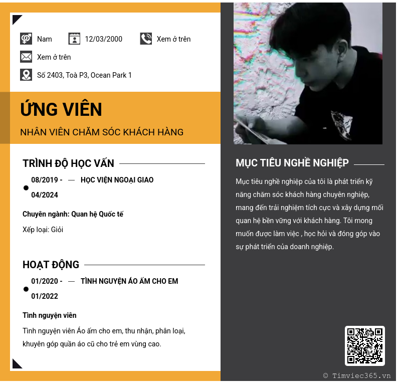 CV ứng viên