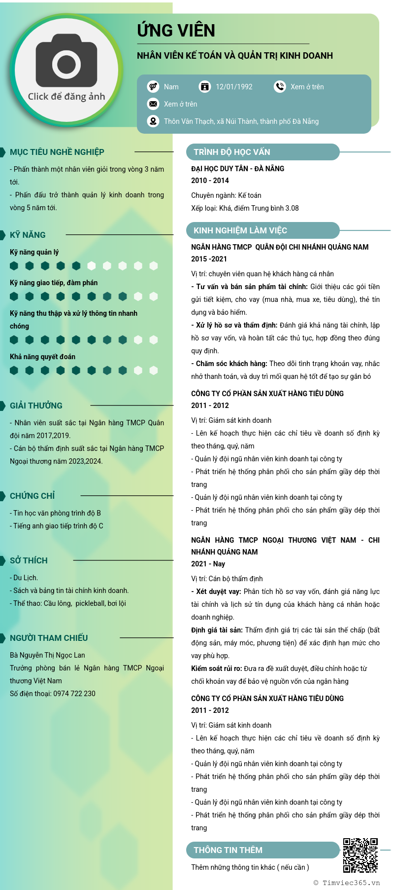 CV ứng viên