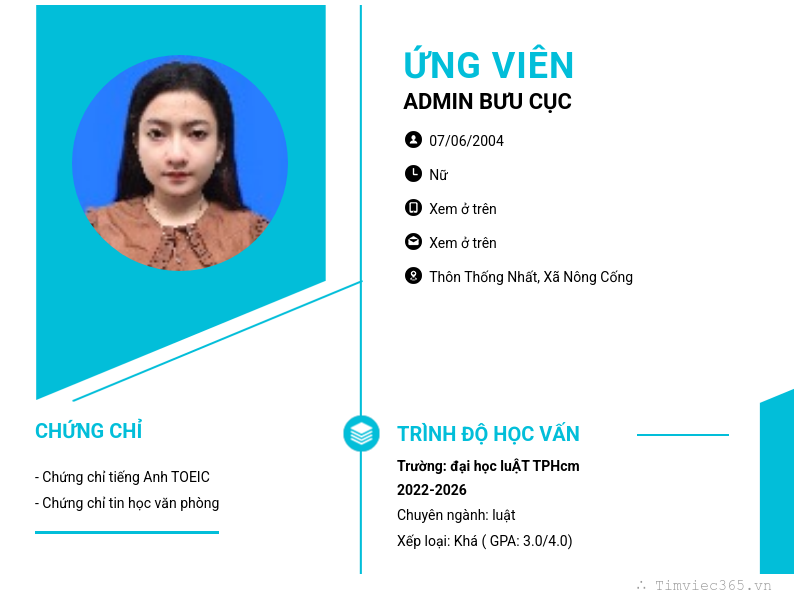 CV ứng viên