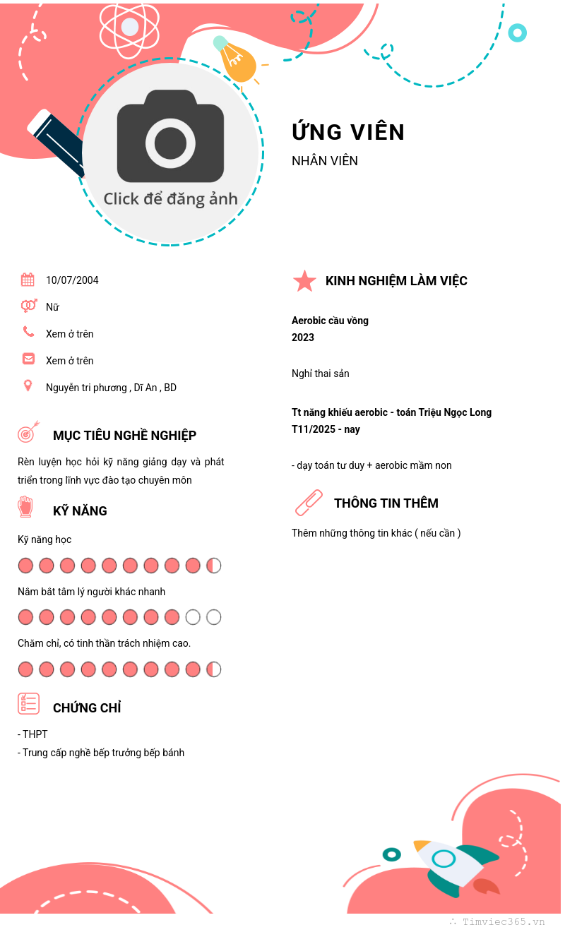 CV ứng viên