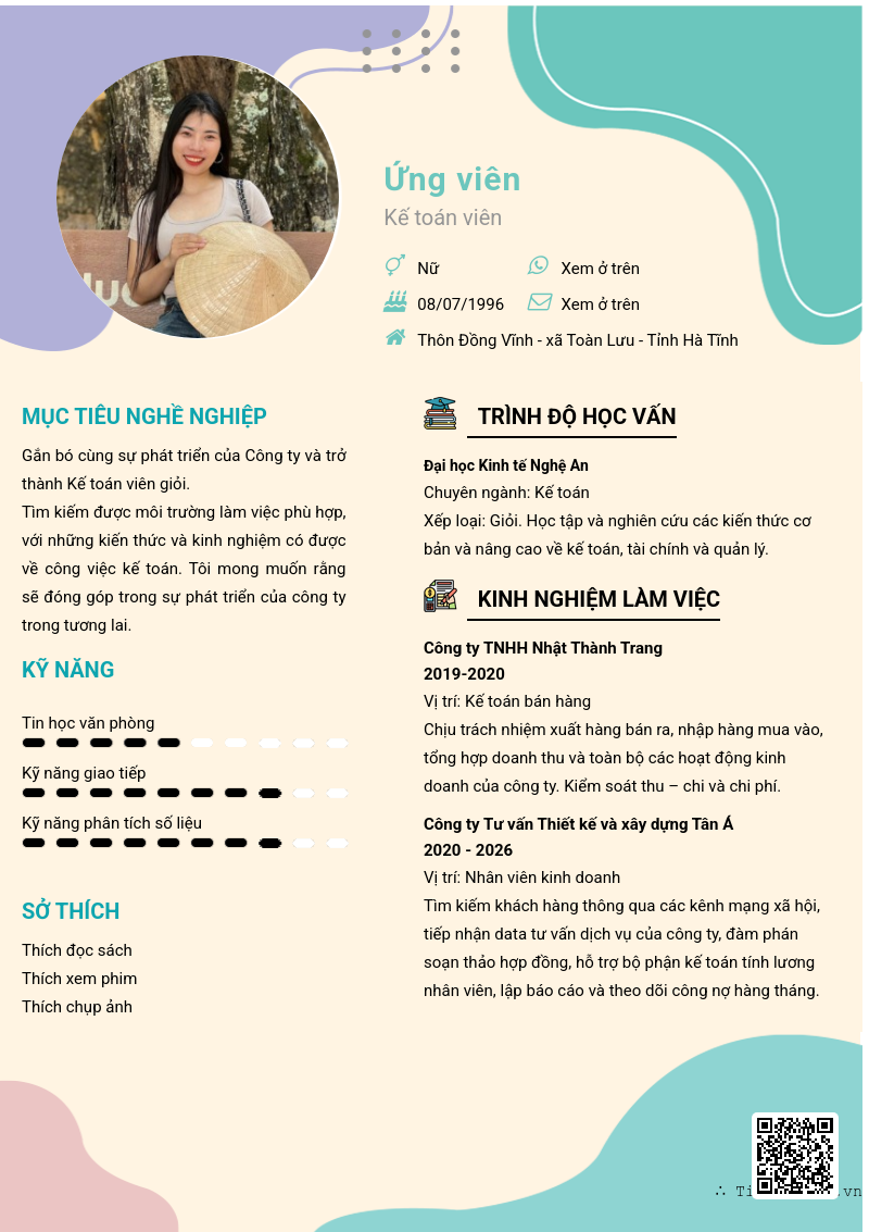 CV ứng viên