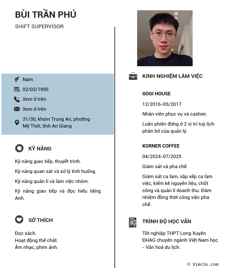 CV ứng viên