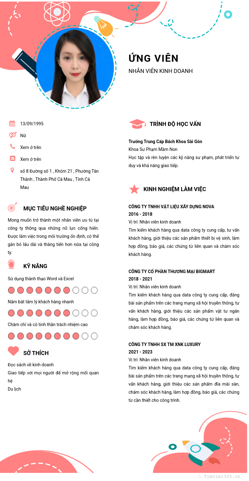 CV ứng viên