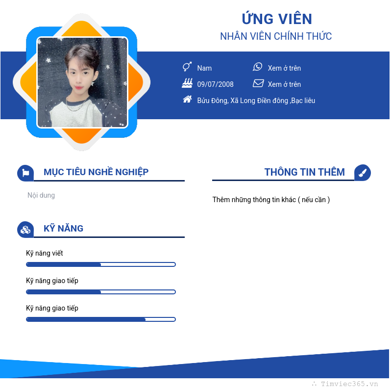 CV ứng viên