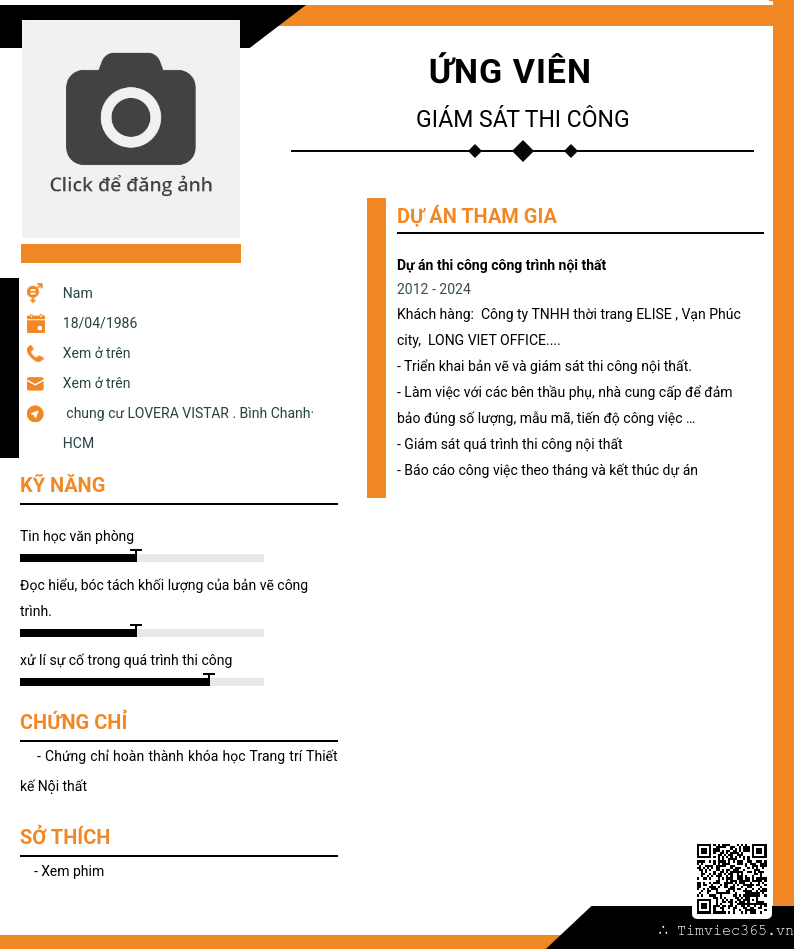 CV ứng viên