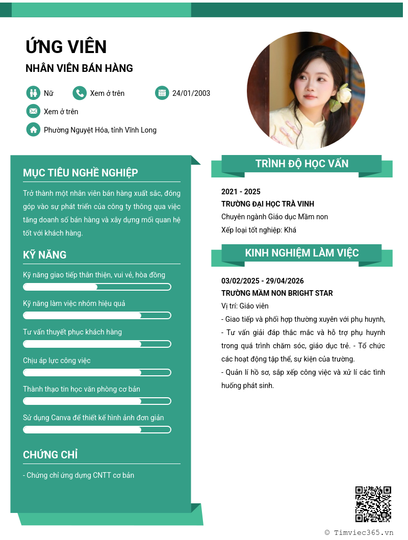 CV ứng viên
