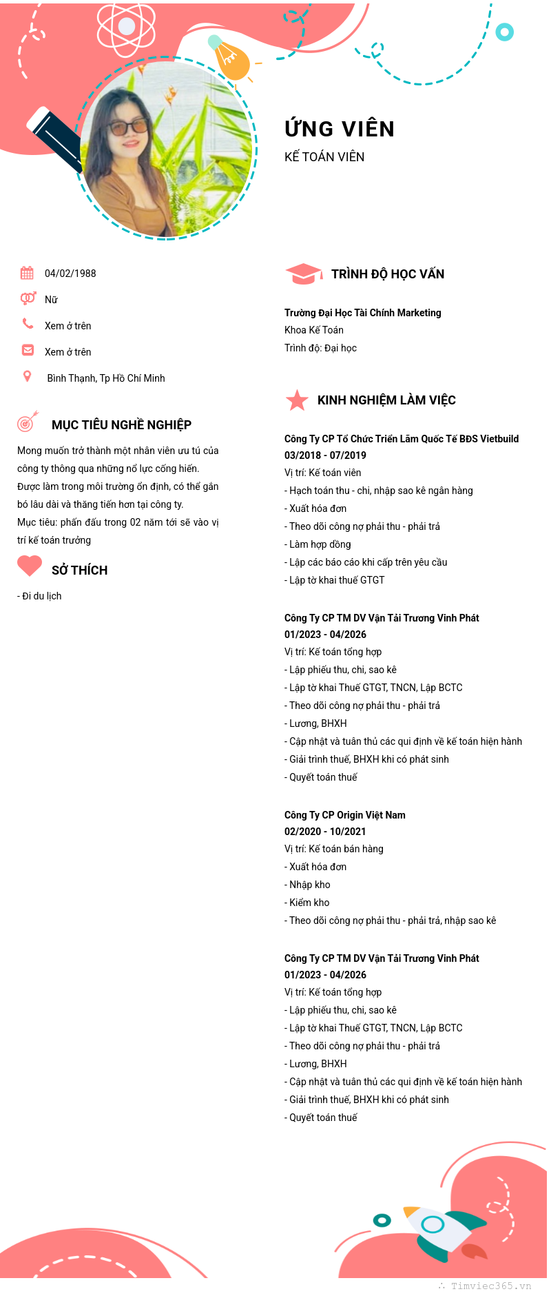 CV ứng viên