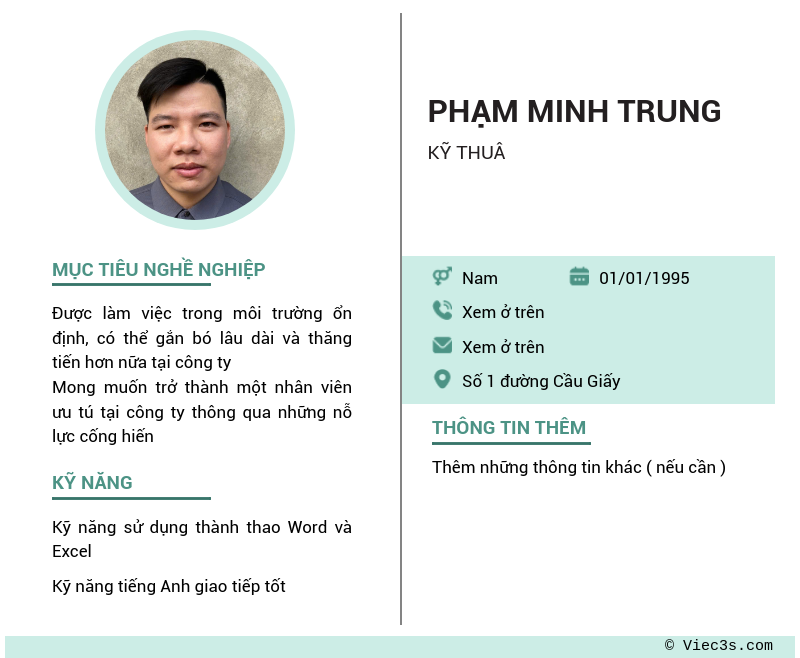 CV ứng viên