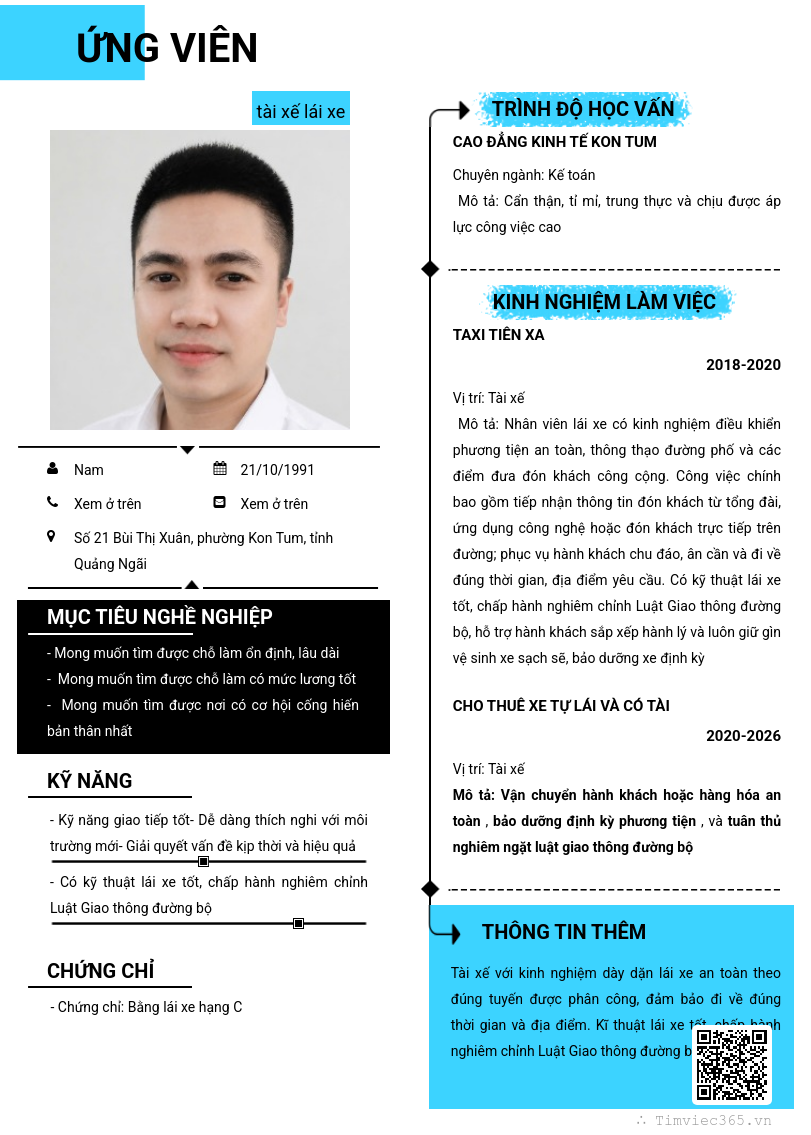 CV ứng viên