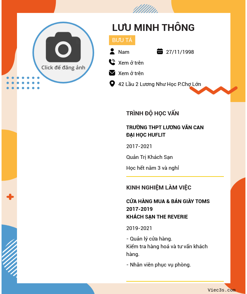 CV ứng viên
