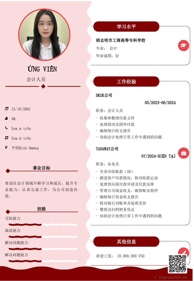 CV ứng viên