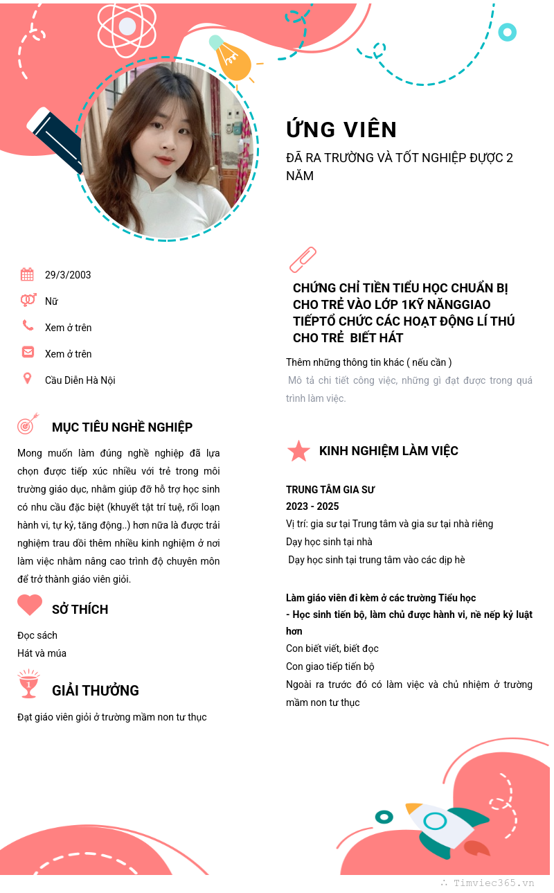 CV ứng viên