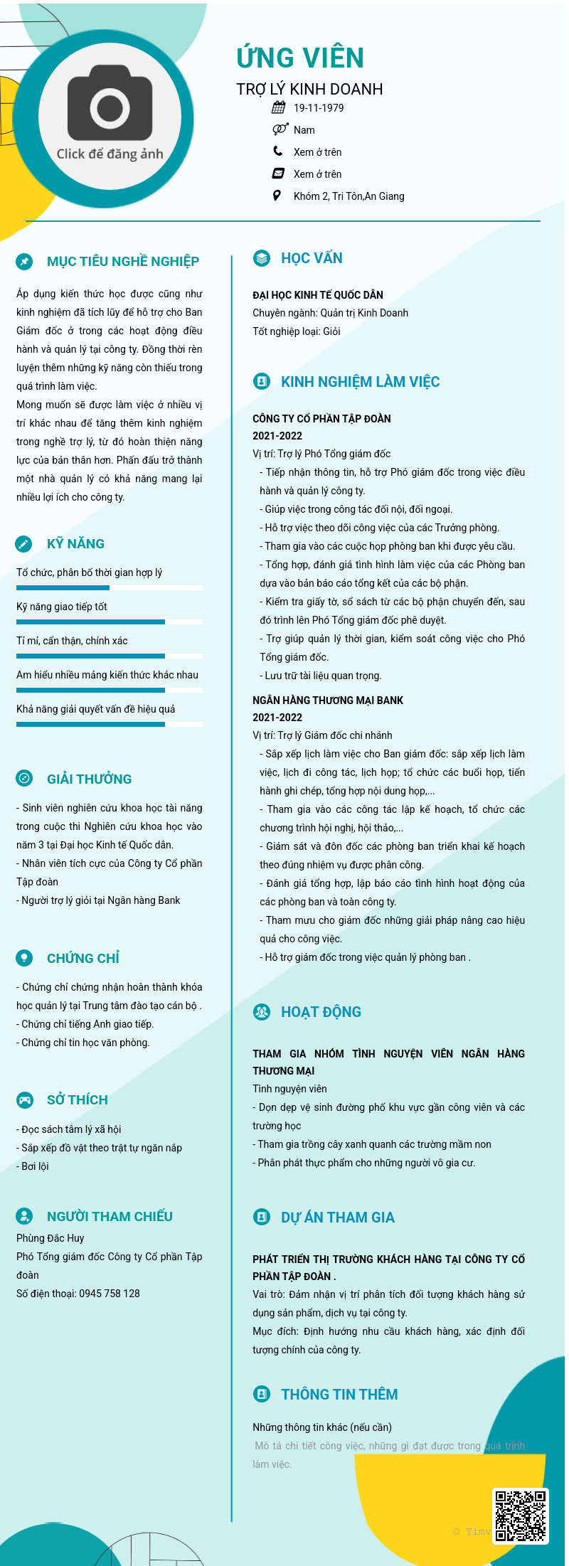 CV ứng viên