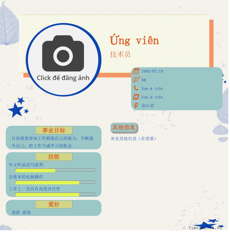 CV ứng viên