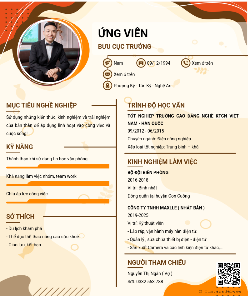 CV ứng viên