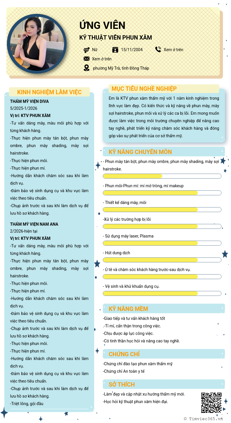 CV ứng viên