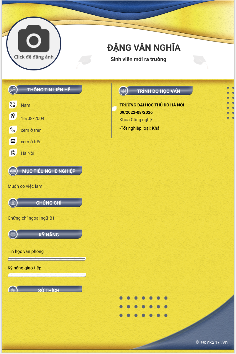 CV ứng viên