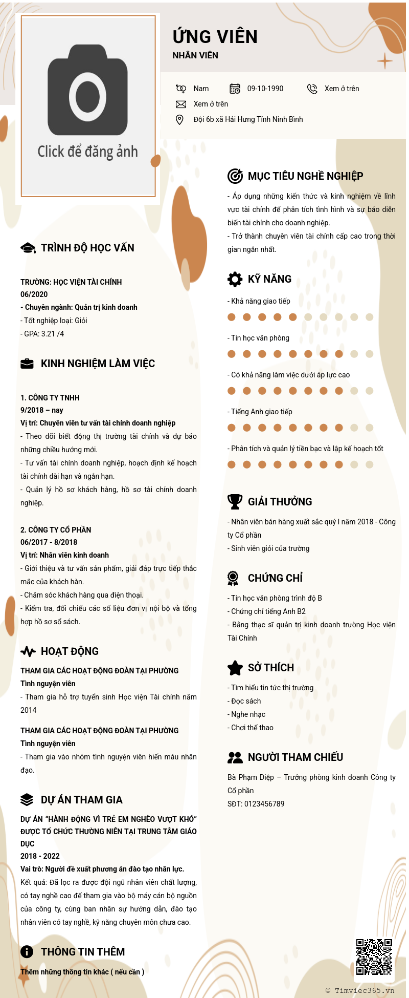 CV ứng viên