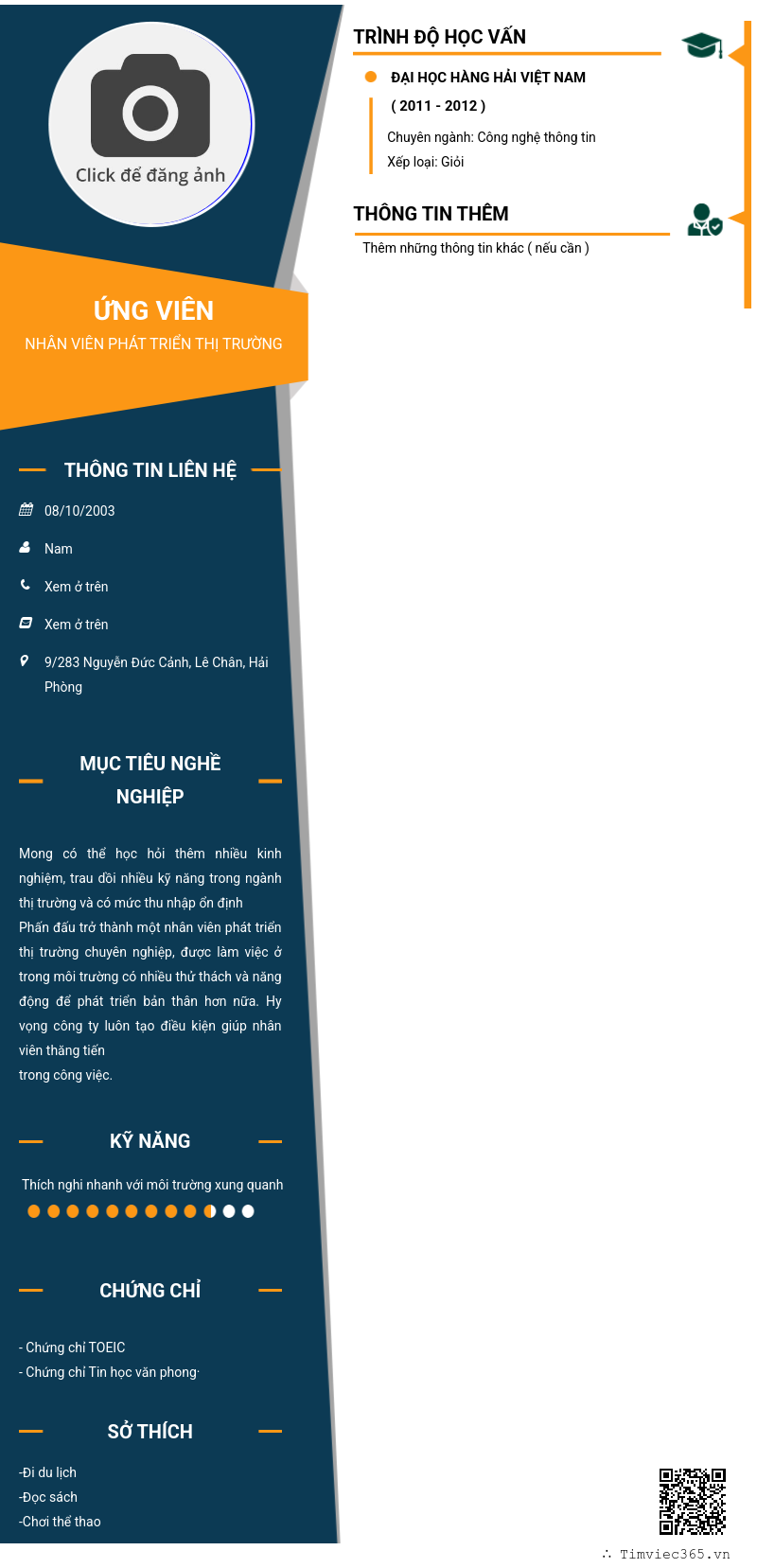 CV ứng viên