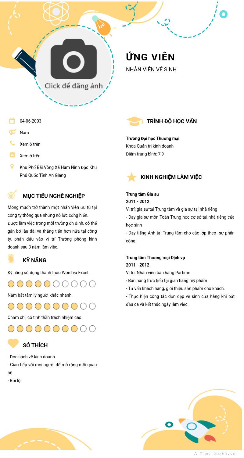 CV ứng viên