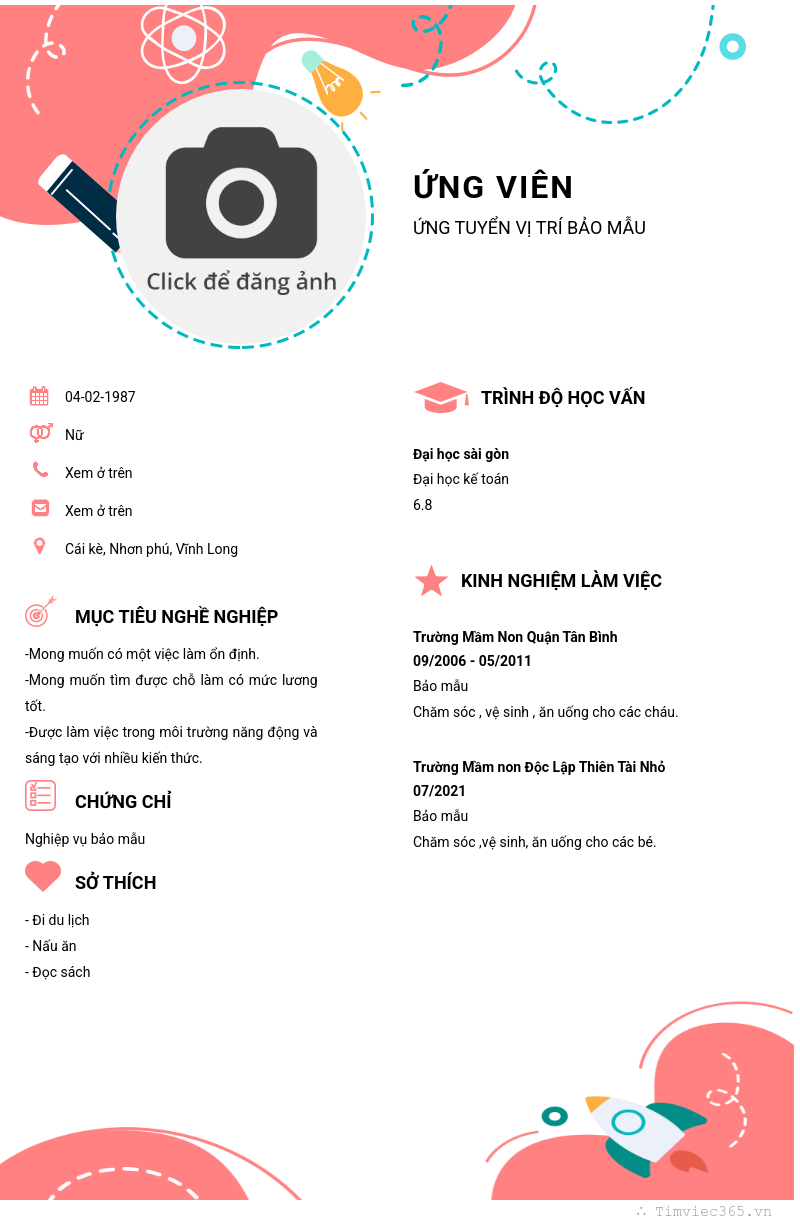 CV ứng viên