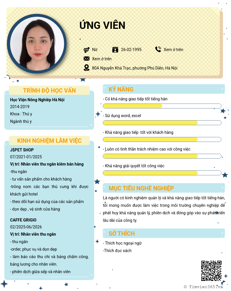 CV ứng viên