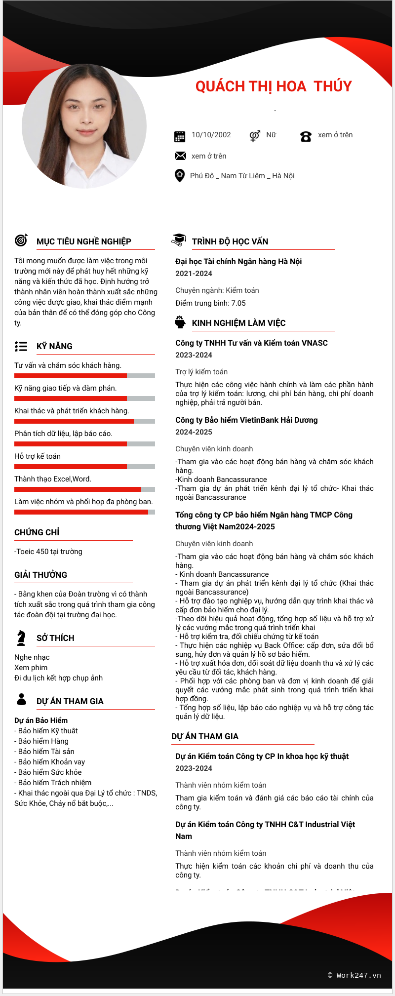 CV ứng viên
