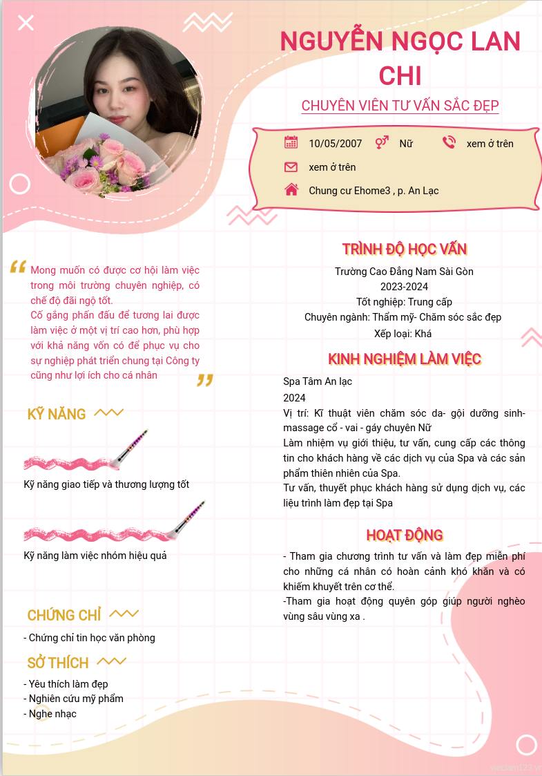 CV ứng viên