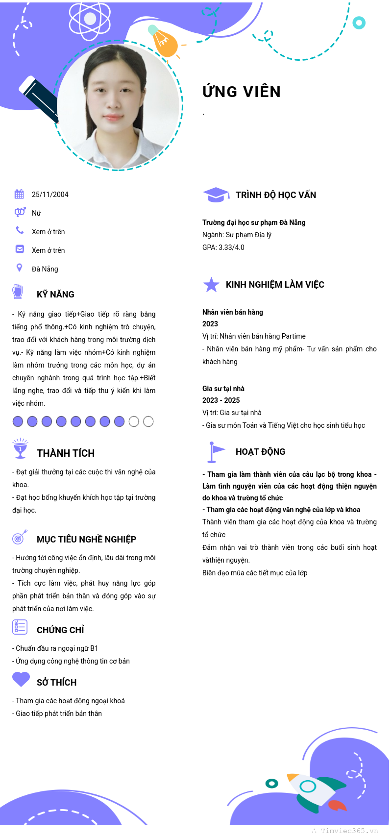 CV ứng viên